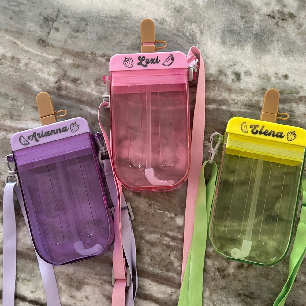 Colorful Personalized Crossbody popsicle canteen